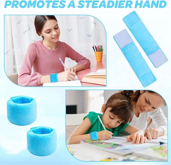 Weighted Sensory Bracelets for ADHD, Autism, SPD and CP Kids, Deep Pressure to Improve Sensory Awareness, Soft Calming Tools to Enhance Focus & Hand Stability Perfect for Classroom and Home Use