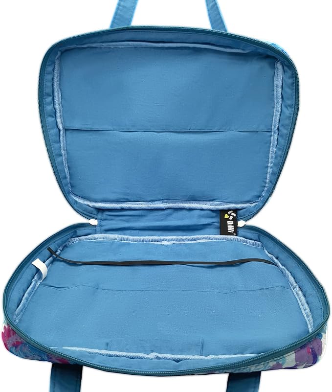 DIWI Quilted Bible Cover Extra Large Sizes 11.25 X 8.25 X 2.75 Inches Bible Tote Good Book Case (XL, C2 Watercolor Blue)