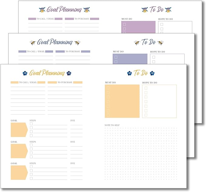 High Note 2027 Planner, 17-Month Weekly & Monthly Flexible Cover Calendar Book with Goal & Project Planning Pages, August 2026 – December 2027, 5.75" x 7.5", Garden Bee
