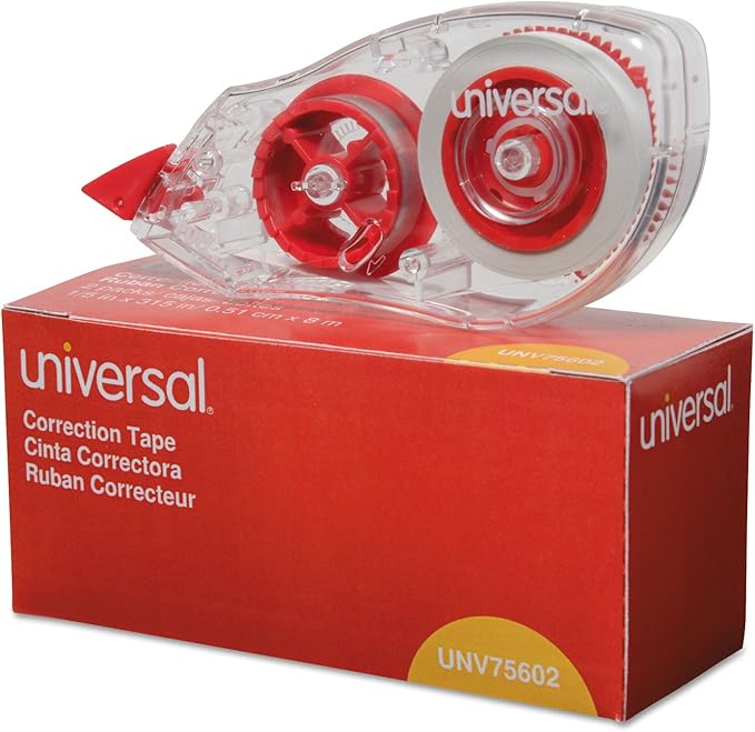 Correction Tape with Two-Way Dispenser, 2/Pack [Set of 2]