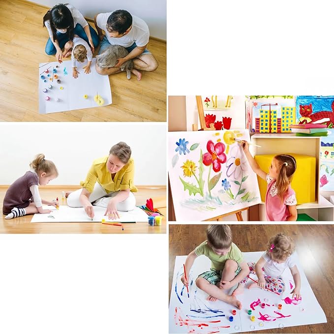 20×30” Poster Board 50pcs White Poster Paper Poster Board Bulk suitable for DIY, Crafts, Signs Project Presentations, Drawing and School Supplies,250GSM Thickness Blank Large Posterboard
