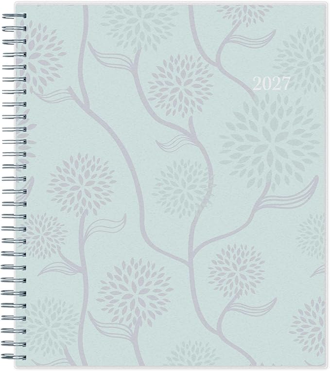 Blue Sky 2027 Monthly Planner Calendar, January 2027 - December 2027, 8" x 10", Flexible Cover, Laminated Tabs, Durable Twin Wire Binding, Rue Du Flore