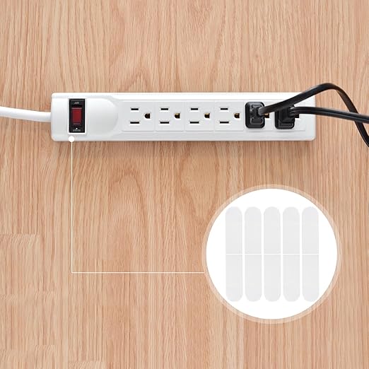 DOITOOL 50pcs Double-Sided Adhesive Tape Strips 4.7 X 1.7cm Waterproof No-Trace Sticky Mounting Tape for Hooks and Wall Fixing in Bathroom and Office