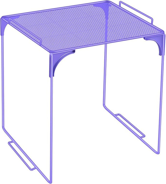 Locker Organizer Shelf Purple Stackable Extra Locker Shelf Storage Cabinet Accessories for Back to School Office Home Gym Supplies