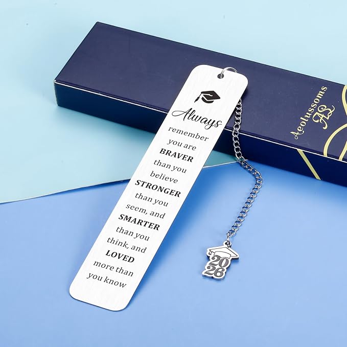 Graduation Gifts for Teen Boys Girls Senior 2026 High School Graduation Gifts for Her Him Inspirational Bookmark Class of 2026 Grad Gifts for College Student 5th 8th Grade Graduation Decorations Phd