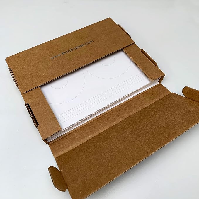 CD/DVD Photo Gloss Label Full Face | Qty 50 Disc, 100 Spine | 25 Sheets Total | Inkjet Compatible | 5931 & 8942 Template | Easy to Peel | Made in USA | Blank Label