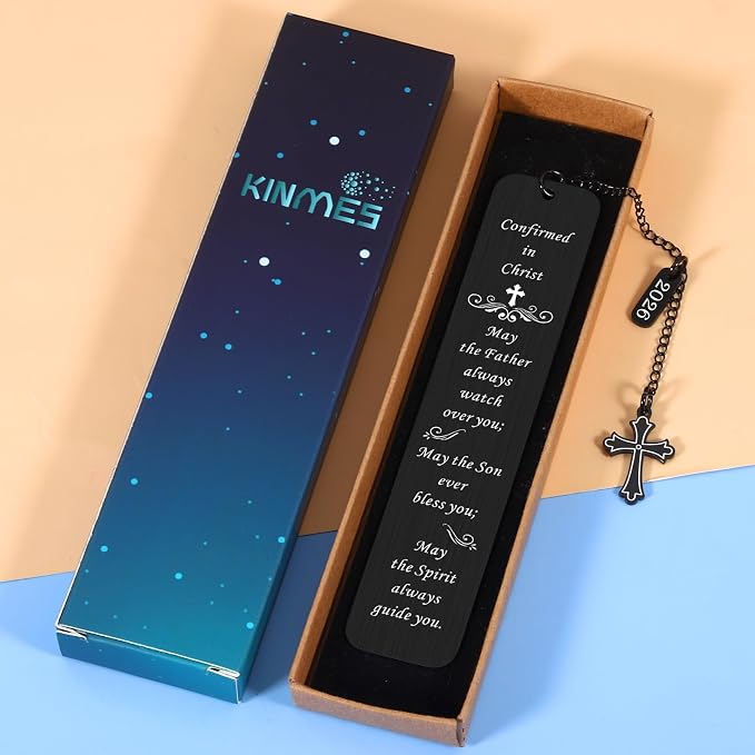 Confirmation Gifts for Teenage Boys Girls, Catholic Confirmation Gifts Bookmark for Teen Boys Girls, Confirmation Sponsor Gifts for Women Men, Easter Gifts for Teens, Baptism Gift