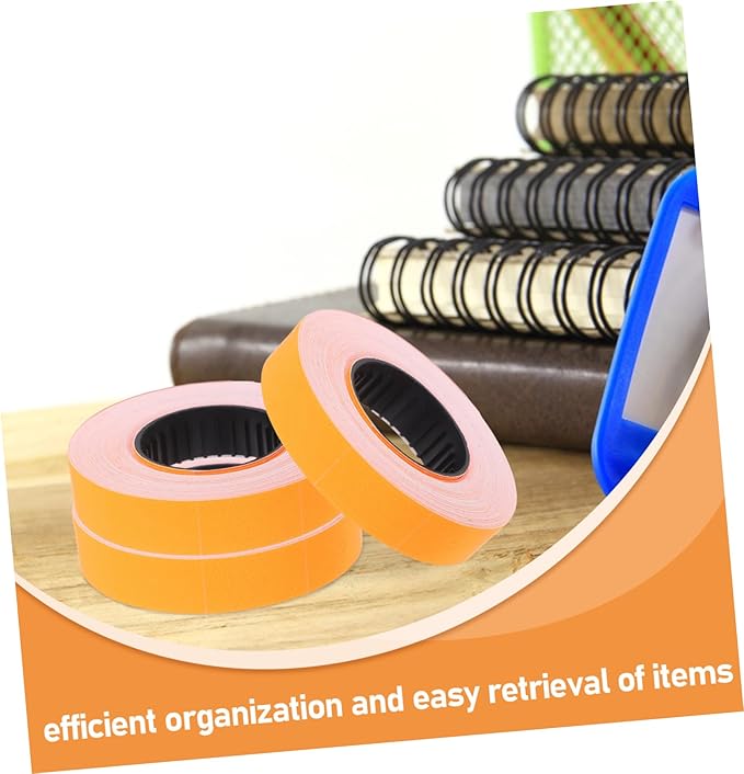 TEHAUX 10rolls Special Paper for Pricemarker Labels Price Tag Sticker Paper Compatible Supermarket Pricing Labels Easy to Apply Stickers
