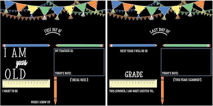 RoomMates First/Last Day of School Banner Chalkboard, RMK5370CB