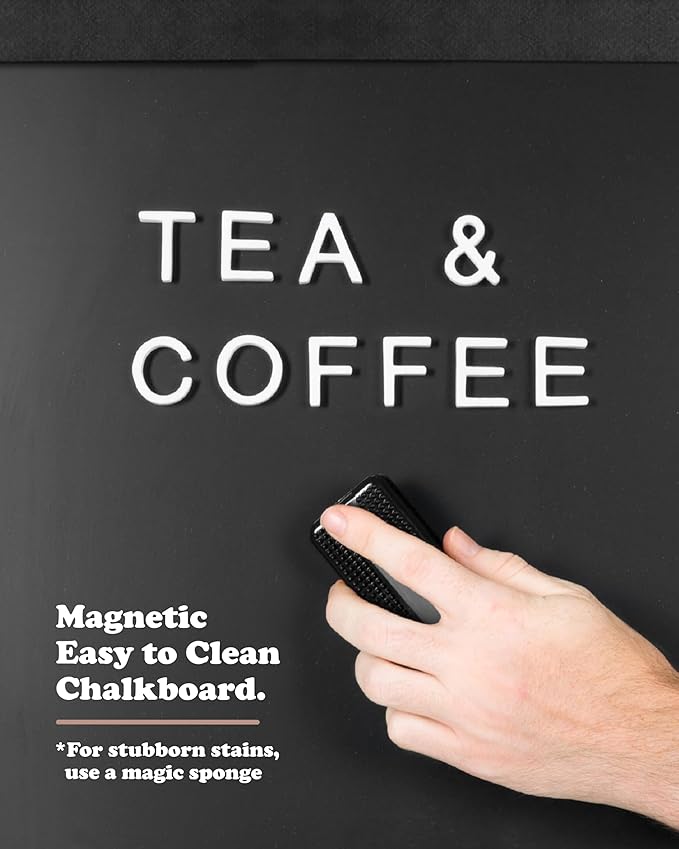 Ilyapa Chalk Board Sign Board 46" x 18" Black Large Reversible Chalkboard Signs Outdoor Menu Boards for Restaurant, A-Frame Sandwich Sidewalk Signs for Businesses, Food Truck Party or Wedding