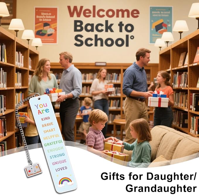 Bookmarks for Kids, Back to School Gifts for Students, Book Marks for Reading Kids, 5th 8th Grade School Supplies for Boys, Kindergarten Middle School High School College Dorm Room Essentials for Guys
