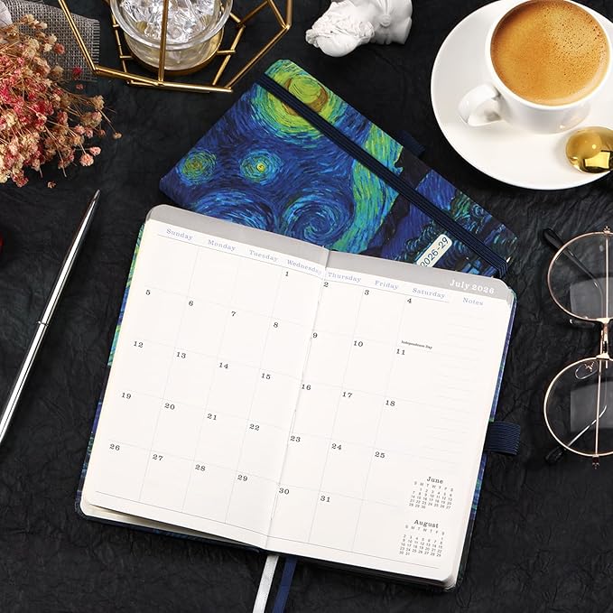 2026-2029 Pocket Planner/Calendar - 3 Year Monthly Planner 2026-2028 from Jul. 2026 - Jun. 2028(36 Months), 3.8" x 6.3", Pen Holder, Inner Pocket and 61 Notes Pages