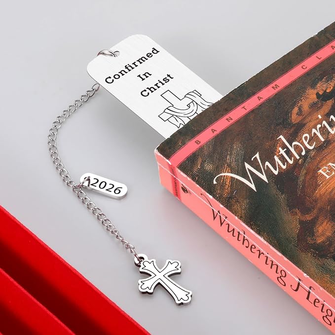 2026 Confirmation Gifts for Teenage Girls Boys Fathers Day Christian Bookmark for Men Baptism Bible Bookmark Catholic Confirmation Gifts for Goddaughter Godson Religious Bulk Gifts Birthday