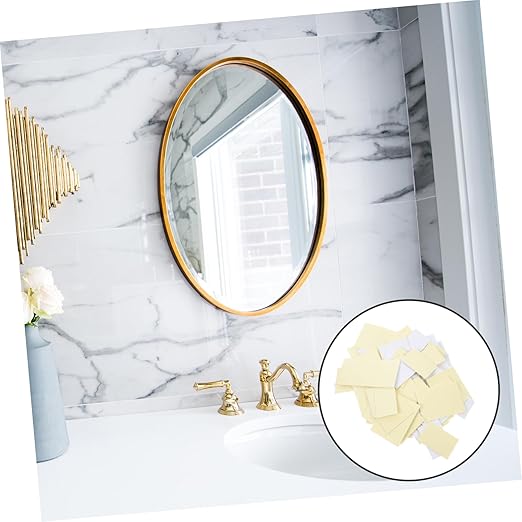 SOLUSTRE 100pcs Double Sided Adhesive Tape Strong Adhesive Dots Double Sided Sticky Tape for Wall Hanging Mirrors