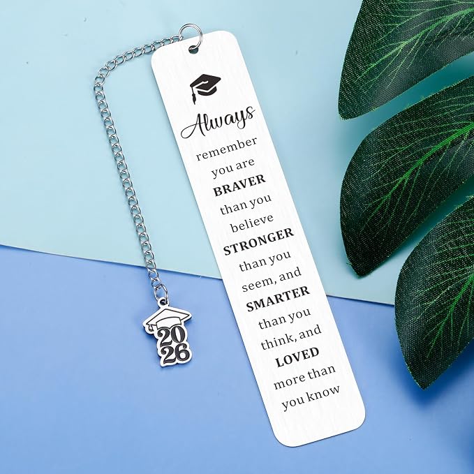 Graduation Gifts for Teen Boys Girls Senior 2026 High School Graduation Gifts for Her Him Inspirational Bookmark Class of 2026 Grad Gifts for College Student 5th 8th Grade Graduation Decorations Phd
