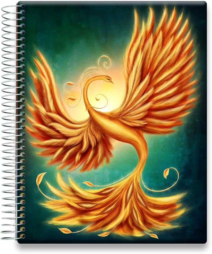 Tools4Wisdom Planner 2026-2027 - Dated April 2026-2027 June - Weekly Monthly Daily Academic Year Calendar with Stickers, Tabs, Pocket & Thick Paper - Spiral Bound 8.5x11 Hardcover - A6J7 - Phoenix Rising
