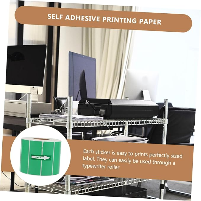 Labels Paper Stickers Name Tags for Storage Pantry School Boys and Girls Simple Design Quality Adhesive Labels Typewriter Roller Compatible