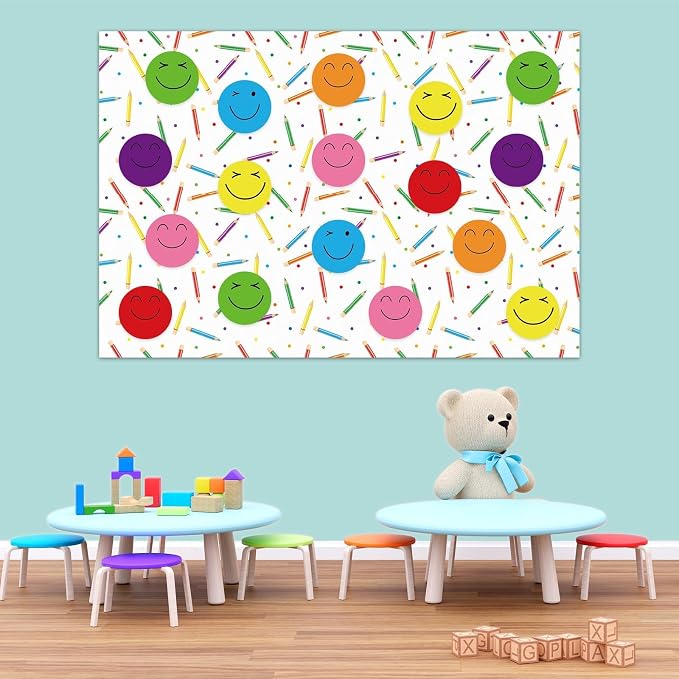 Qyeahkj Colorful Pencil Bulletin Board Paper Roll Pencil Bulletin Board Background Paper Fade Resistant Colorful Classroom Decoration Poster Art Craft Home Wall Education Decor Supplies 17.7in x 20ft