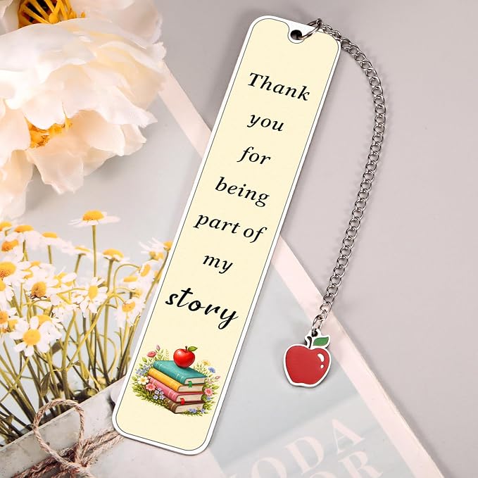 Teacher Appreciation Gifts Thank You Teacher Gift Bookmark for Women Men Kindergarten Teachers End of Year Gift Bulk Summer Gifts for Teachers Appreciation Week Graduation Retirement Gift for Her