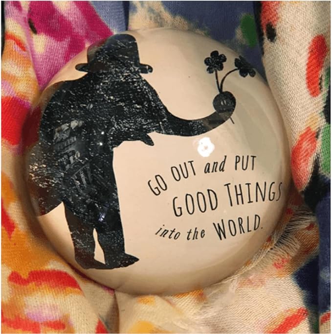 Sugarboo & Co. Put Good Things Into The World Paperweight - 4"x4"