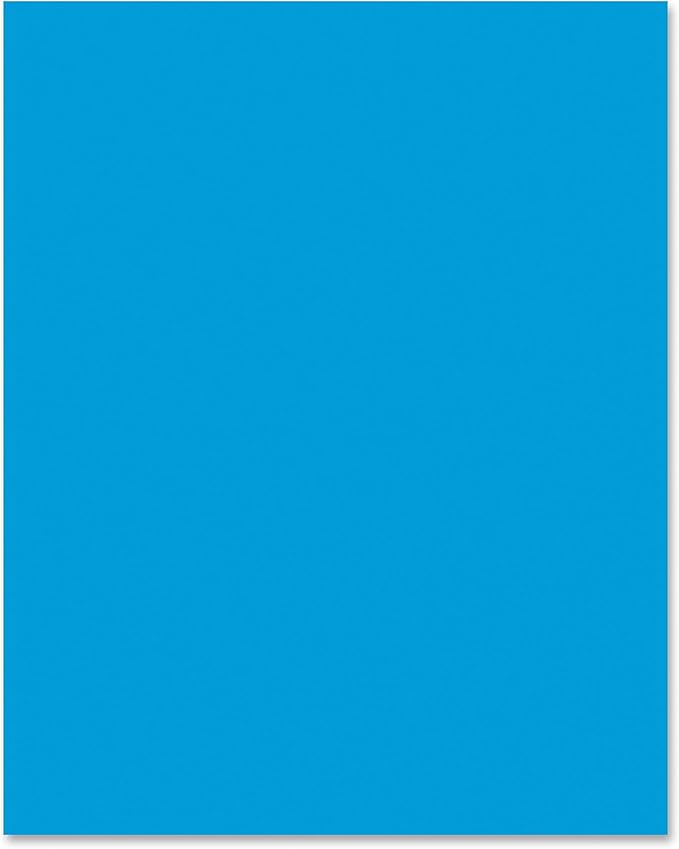 UCREATE Darice 25 Neon Poster Board, 22"X28", Hot, 25 Sheets of 22-in. x 28-in. Poster Board, Blue