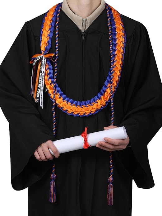 TFTAFAN Graduation Leis and Graduation Honor Cords Class of 2026 Graduation Ribbon Lei Graduation Necklace Braided Necklaces gift for Student Gifts Party Supplies