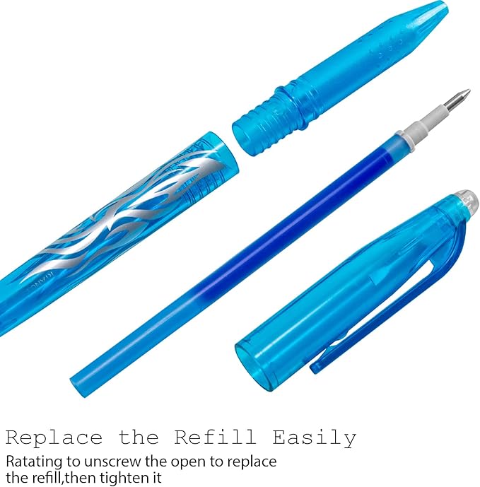 RIANCY Erasable Pens Erasable multicolored Gel Ink Rolling Ball Extra Fine point Smooth Writing 0.5mm pens with Eraser For Students Classroom Teacher Office Stationary School Supplies Gifts(8colors)