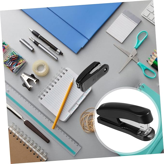 Office Stapler Stainless Steel Paper Stapling Tool Simple Attractive Stapler