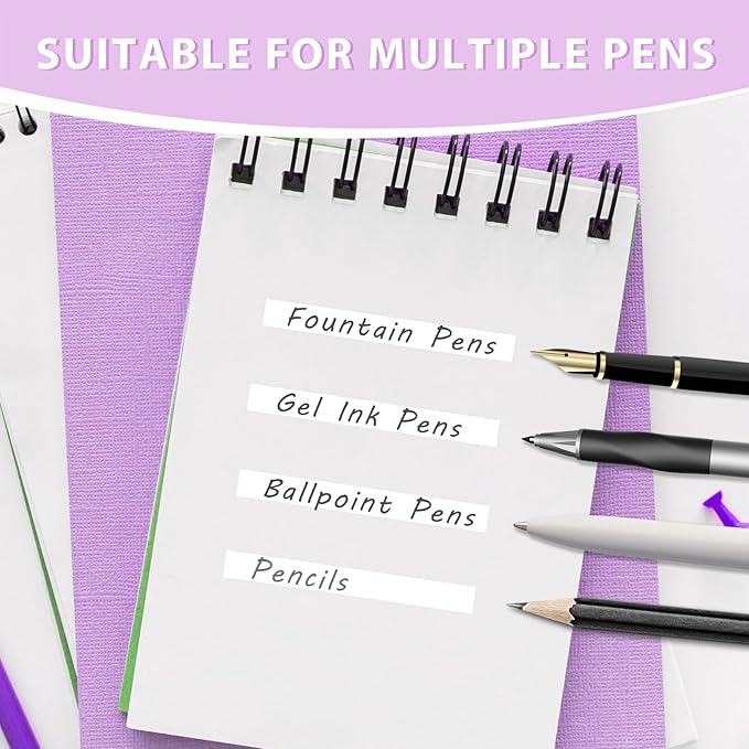5pcs White Correction Out Tape, 32.81 Feet Cute Correction Tape for Instant Corrections, Easy to Use Applicator for Office and School Supplies (Purple)