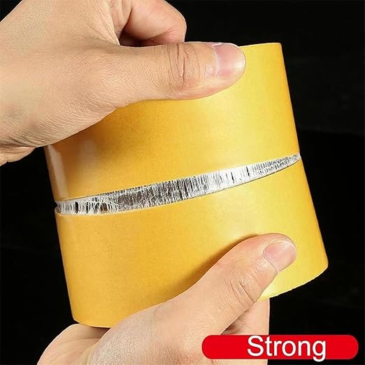 2Pack Double Sided Tape Heavy Duty, 1Inchx 33FT + 2Inch x 33FT(10m), High Adhesive Strength Mesh Double-Sided Duct Tape, Double Sided Fabric Tape Heavy Duty for Walls, Carpet Tape for Area Rugs