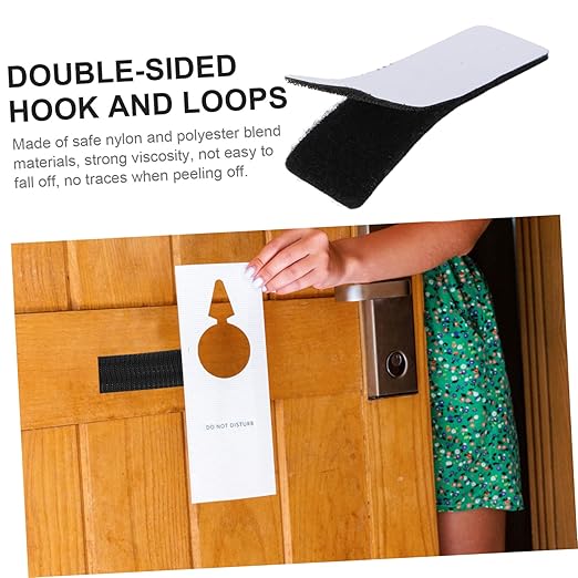 Hemobllo 40pcs Strong Adhesive Hook and Strips for Wall Mounting Double-Sided Reclosable Tape for Smooth for Home Office Crafting and Organization