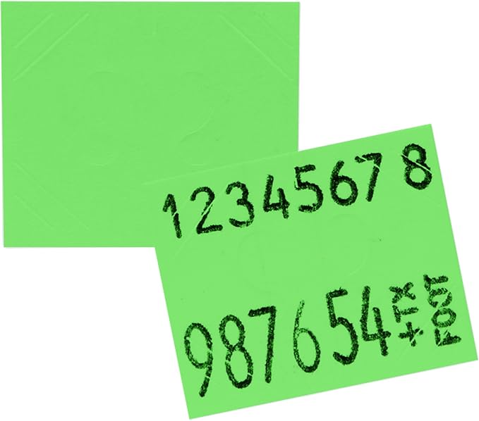Perco Monarch Ink Roll for Monarch 1131 & 1136 Price Labelers (Pack of 4) Bundle with Perco Fluorescent Green Pricing Labels 1136 Price Gun - 8 Rolls, 14,000 Pricemarking Labels
