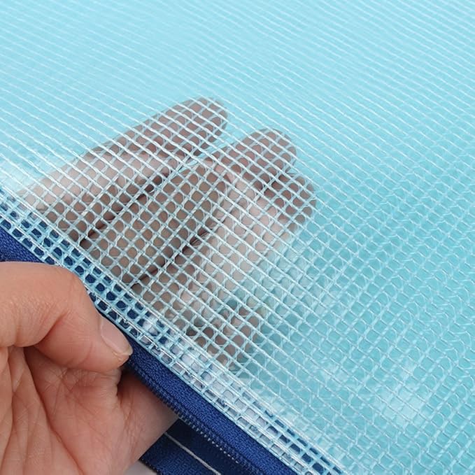 Small Zipper Envelope Document Storage Pouch Bag Invoice Holder Organizer for Budget, Check, Pencil, 5 Counts