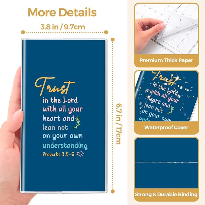 SKYDUE Pocket Calendar 2026-2028, Pocket Monthly Planner Jul 2026 - Dec 2028 for Purse, 6.7" X 3.8" 30-Month Small Planner, Academic Year Calendar, Compact Design with Plastic Sleeve