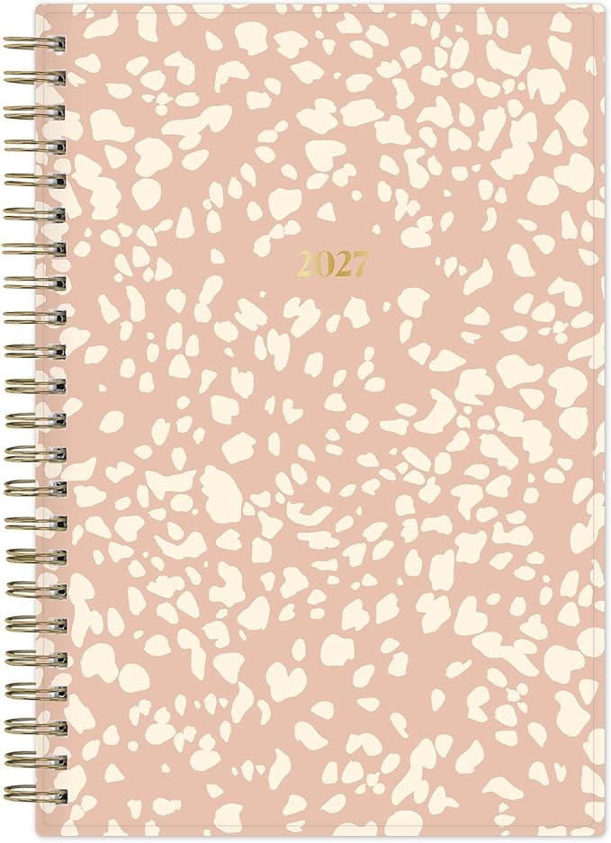 Blue Sky The Everygirl 2027 Weekly and Monthly Planner Calendar, January 2027 - December 2027, 5" x 8", Flexible Cover, Durable Twin Wire Binding, Storage Pocket, With Stickers, Bengala Desert Rose