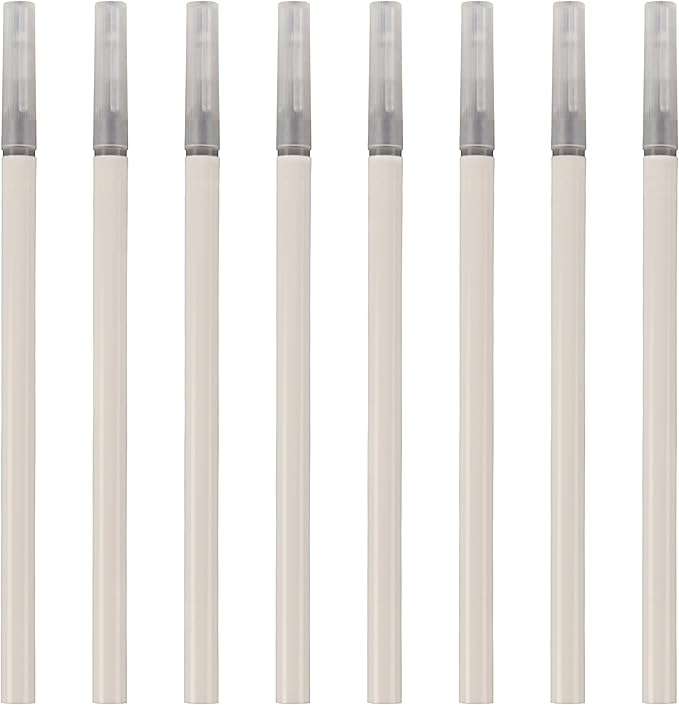 Retractable Erasable Gel Pens Refill, Fine Point 0.7, Premium Comfort Grip for Smooth Writing Planner and School Supplies - Black (Pack of 8)
