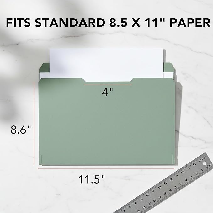 Mr. Pen- Poly File Folders with Tabs, 1/3 Cut Tab, 18 Pack, Letter Size, Pink, File Folders Designed for Office and Classroom Use