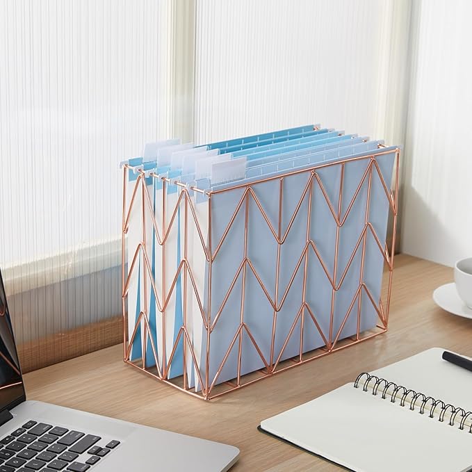 Y YOMA 36 Pack Gradient Hanging File Folders Letter Size Decorative Hanging Folder Pretty File Folder Organizer for Filing Cabinet Office Home with 1/5-Cut Adjustable Tabs, Lake Blue