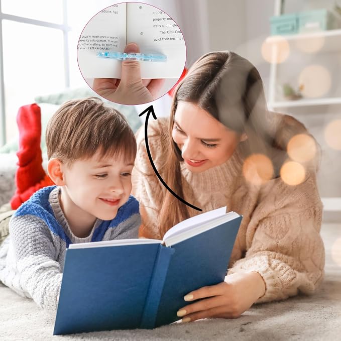 2 Pcs Thumb Book Page Holder Star Resin Book Page Holder Bookmark Reading Accessories for Book Lovers Transparent Book Opener Holder Bookmarks Gifts for Books Lovers Readers Students Teachers Bookworm