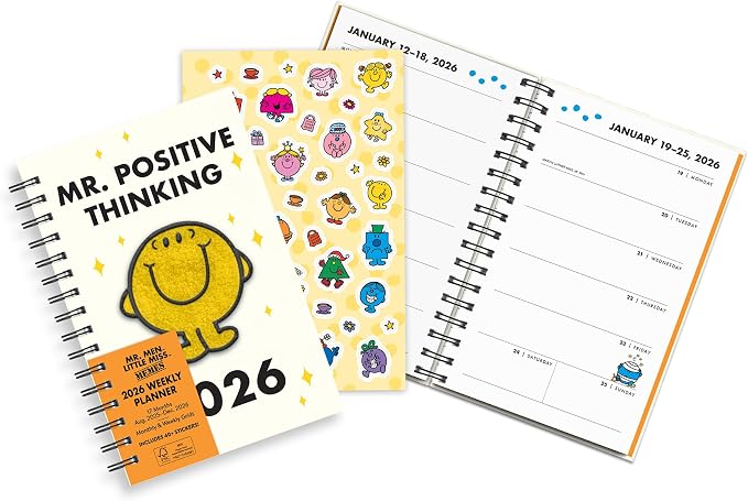 Orange Circle Studio 2026 Planner Mr. Positive Thinking 8.78" x 6.6"