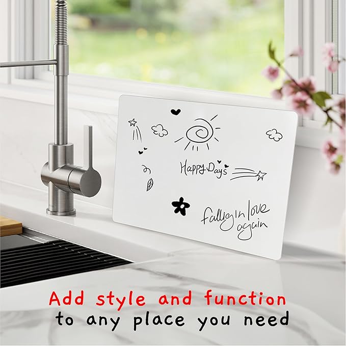 Board Geeks 6 Premium Small Dry Erase Board 9"x12"- Portable Dry Erase Lap Board, Handheld Whiteboard- White Boards for Students - Small Whiteboard | Double Sided Erasable White Boards Dry Erase- 6 Pk