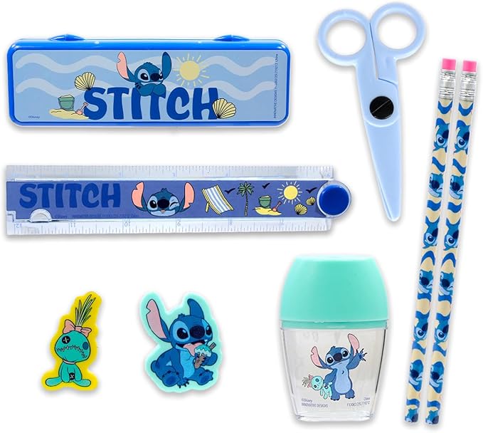 Lilo & Stitch School Supplies Set - Bundle with Disney Stitch Classroom Folder, Notebook, Pencils, Tattoos, and More | Stitch Back to School Supplies