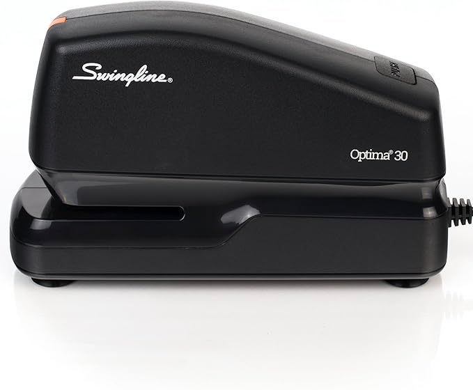 Swingline Electric Stapler, 30 Sheet Capacity, Optima 30, Black (42150) (Pack of 3)