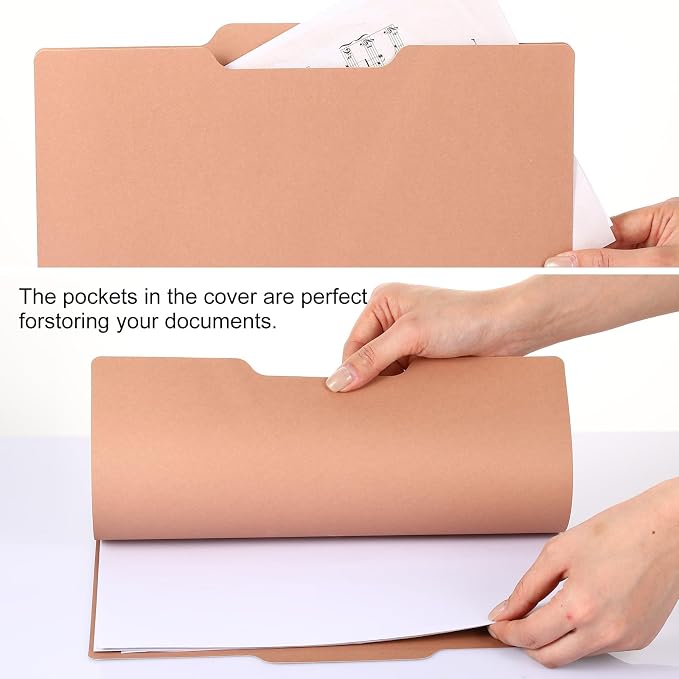 Estune 30 Pcs Decorative File Folders Letter Size Colored Manilla File Folders with 1/3-cut Tabs 11.69 x 9.25 Inches Graphic Laurel Leaf Office Supplies Organizers(Morandi)
