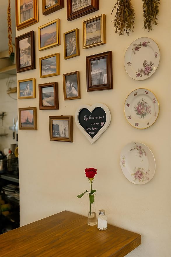 Heart-Shaped Magnetic Chalkboard, 10.2"x11.8" Small (White)
