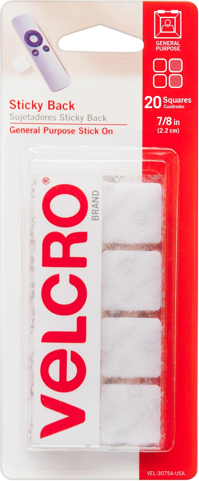 VELCRO Brand Heavy Duty Fasteners and Mounting Squares for Versatile Strong Hold
