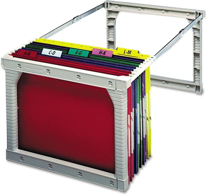 Pendaflex Letter/Legal Plastic snap-Together Hanging Folder Frame, 24-27 Inch Long, 1/Box (04441), Silver