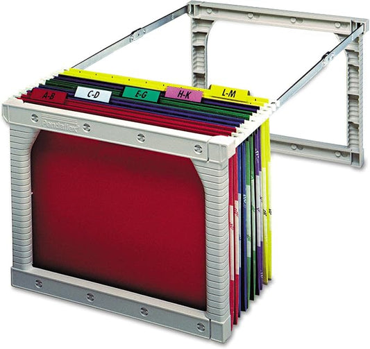 Pendaflex Letter/Legal Plastic snap-Together Hanging Folder Frame, 24-27 Inch Long, 1/Box (04441), Silver (Pack of 6)