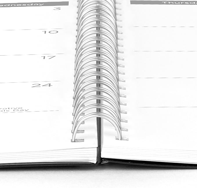 Mead 2026 Planner, Weekly & Monthly, 15-Month, 8-1/2" x 11", Large, Basic, Black (CRW6200526)