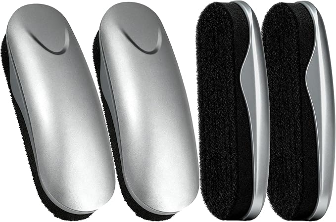 Magnetic Dry Erase Erasers - 4 Pack Whiteboard Eraser for Glass White Board Strong Magnet Eraser for Office School Dry Erase Board, Fridge Calendar (Grey)